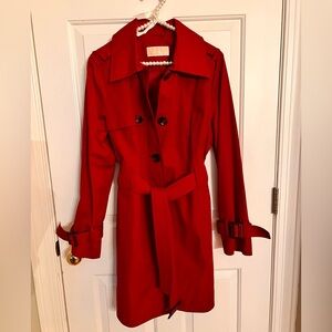 Michael Kors Red Trench Coat